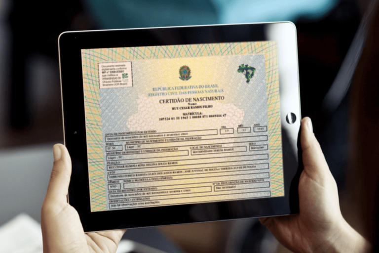 Certidão de nascimento online